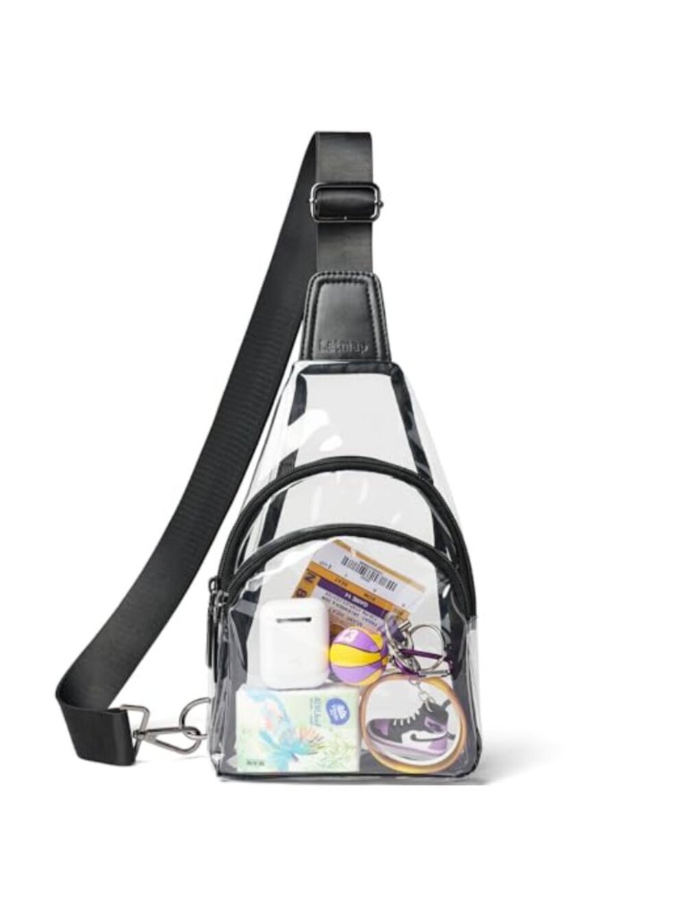 Stadium Approved Clear Crossbody Fanny Pack Sling Bag Backpack Purse
